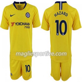Completo Calcio Chelsea Hazard 10 Bambino Divisa Trasferta 2018/2019